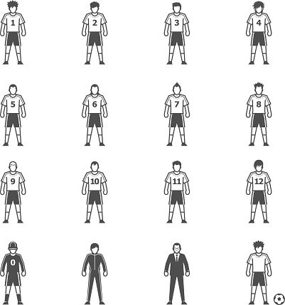 401x429 Soccer Player Icon Set Premium Clipart