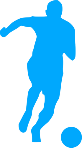 278x500 Blue Soccer Player Icon