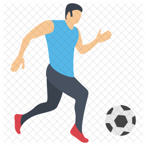 512x512 Soccer Player Icon Of Isometric Style