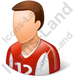 256x256 Soccer Player Male Light Icon, Pngico Icons