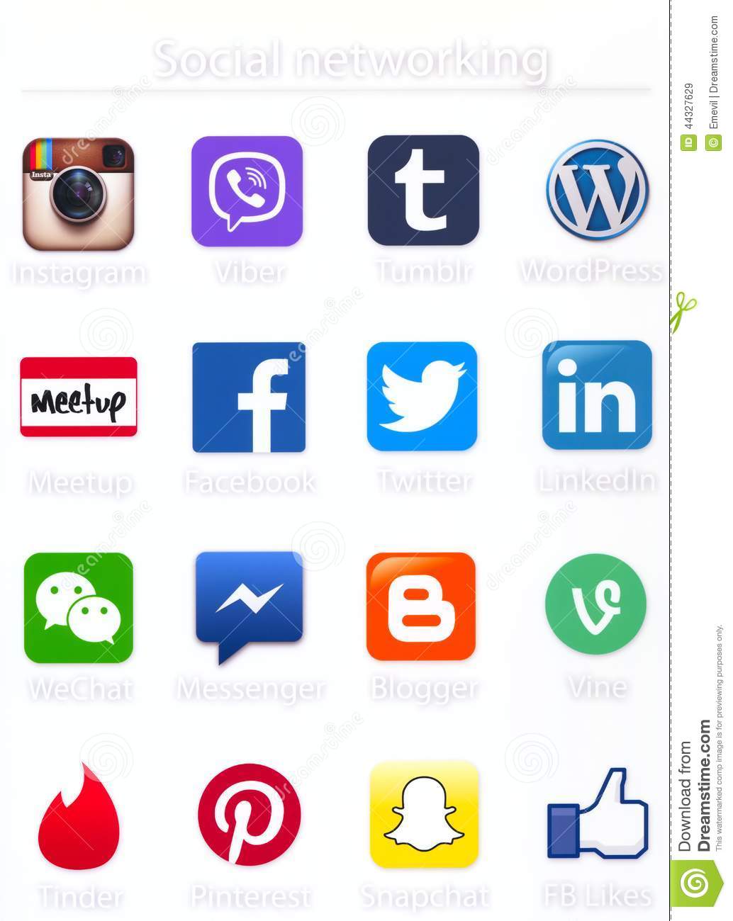 1034x1300 Social Media App Icons Images