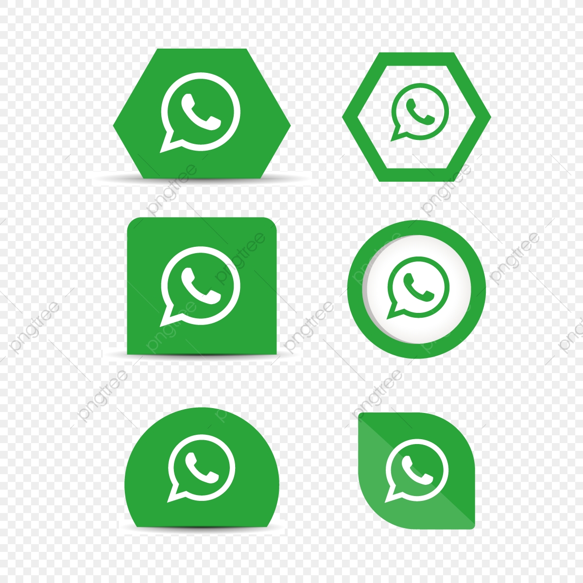 1200x1200 Whatsapp Whats App Icon Logo Collection Set Social Media Vector