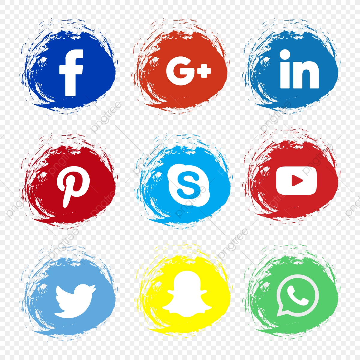 1200x1200 Circle Brush Splatter Splash Social Media Icon, Social, Media