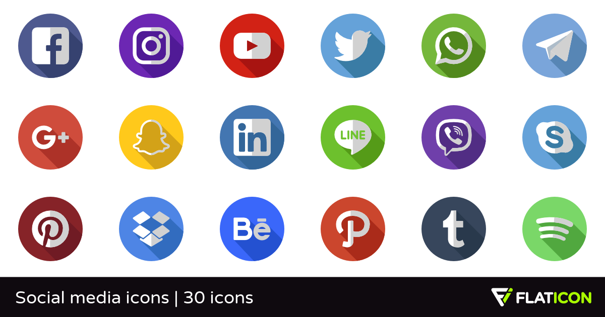 1200x630 Social Media Icons Free Icons
