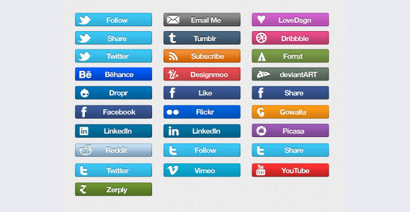 Social Icon Bars 580x300 Social Icon Bars