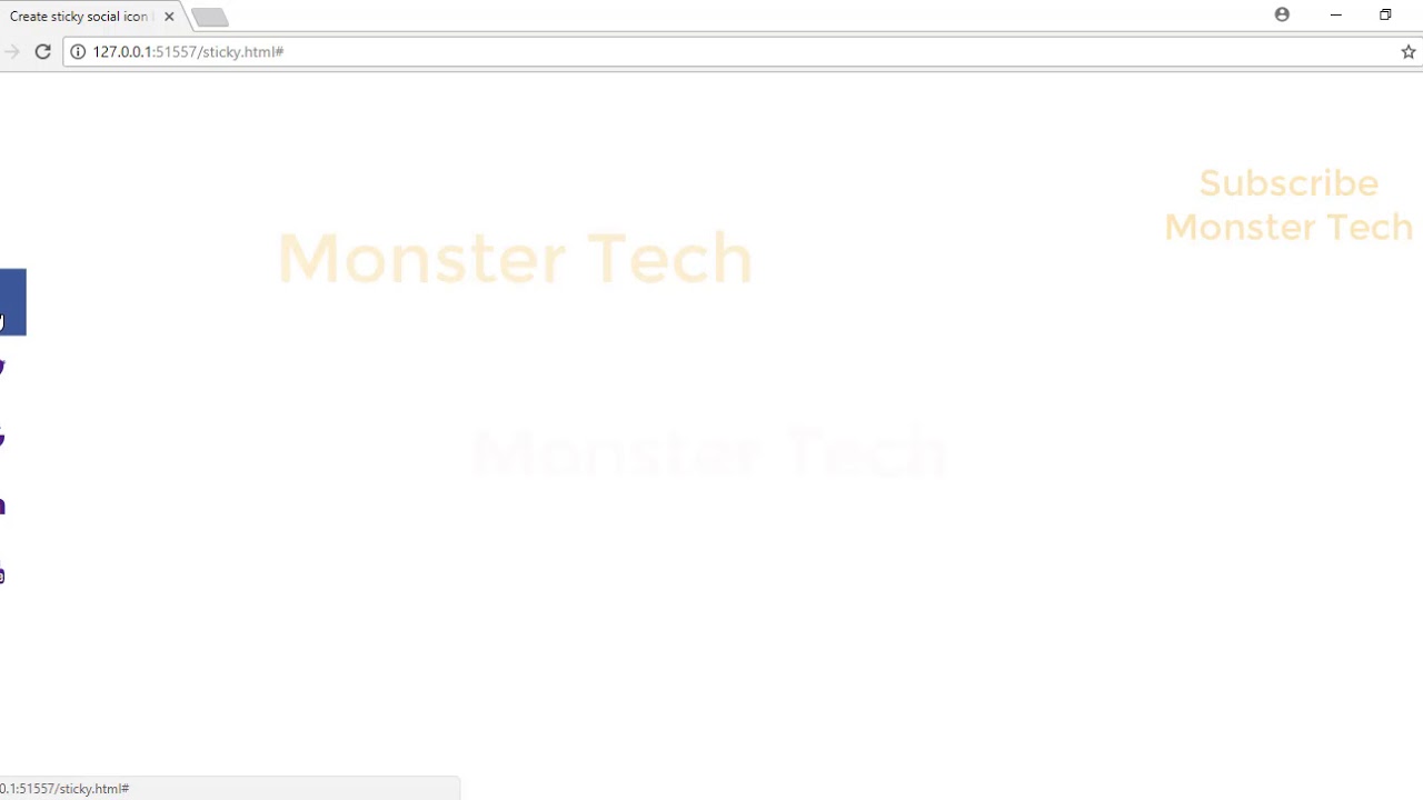 How To Create A Fixedsticky Social Media Icon Bar With Html 1280x720 How To Create A Fixedsticky Social Media Icon Bar With Html