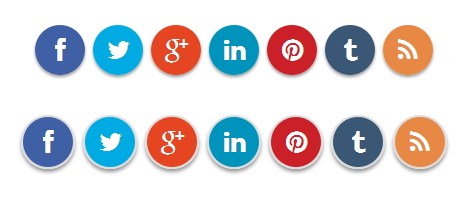 469x200 Create Round Social Media Icons Buttons Using Css