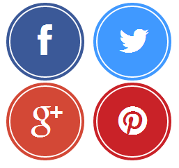 257x242 Share Social Media Round Buttons