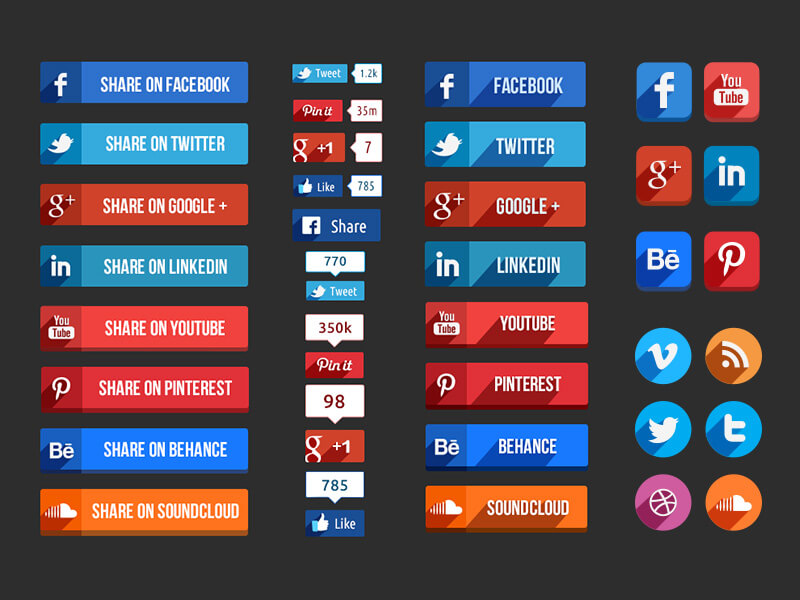 800x600 Free Social Media Icons Sets Inspirationfeed
