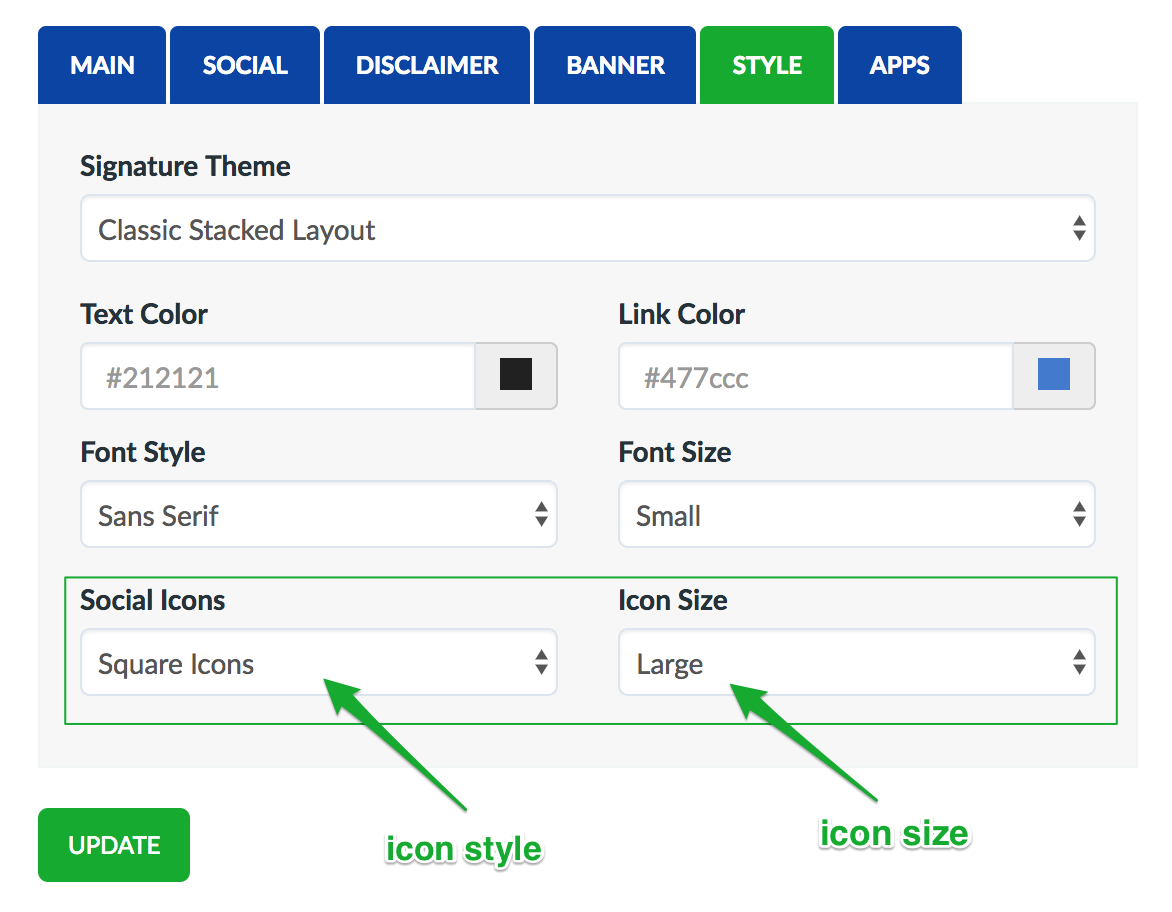 How Do I Change The Social Media Icons And Sizes Htmlsig 1172x912 How Do I Change The Social Media Icons And Sizes Htmlsig