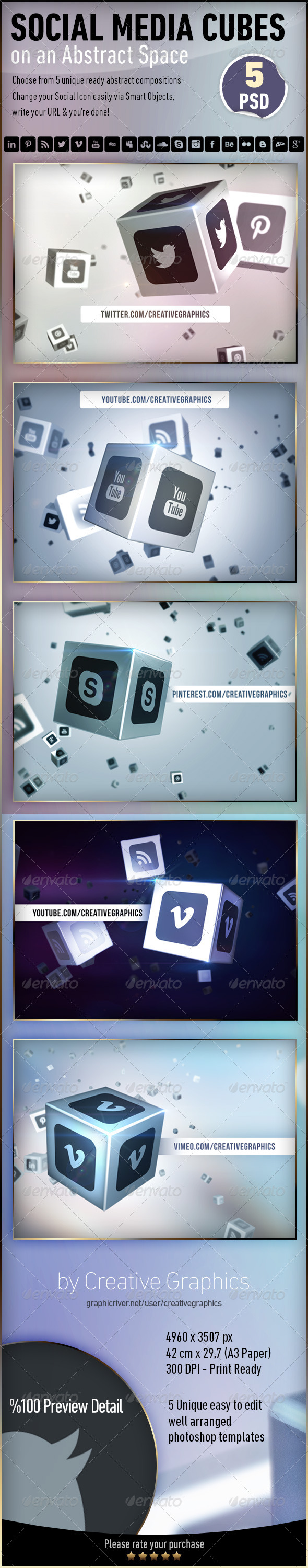 Icon Generator Design Social Icons, Social Media, Cube 590x3000 Icon Generator Design Social Icons, Social Media, Cube