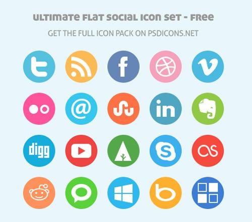 500x441 Top Free Social Media Icon Vector Packs From All Over The Web