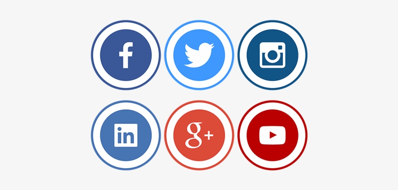 820x391 Social Icons Png Transparent