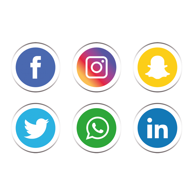 640x640 Social Media Icons Set, Social Media Icons, Social Media, Social