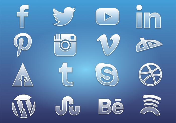 Glass Social Media Icons 700x490 Glass Social Media Icons
