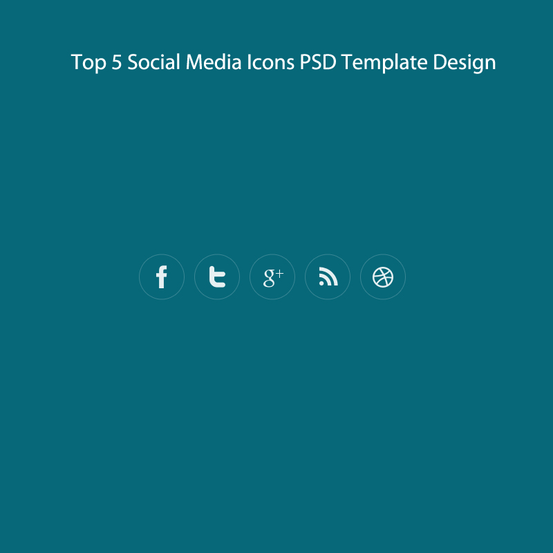 Top Social Media Icons Template Design 800x800 Top Social Media Icons Template Design