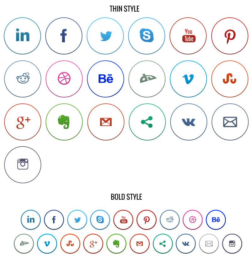 Free Social Network Icons 800x828 Free Social Network Icons