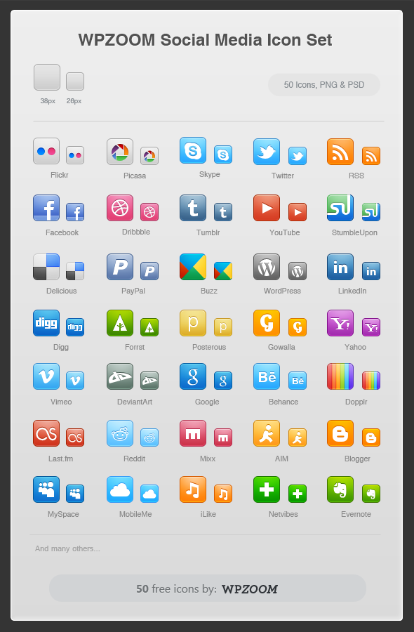 Free Icons Set Social Media 590x900 Free Icons Set Social Media