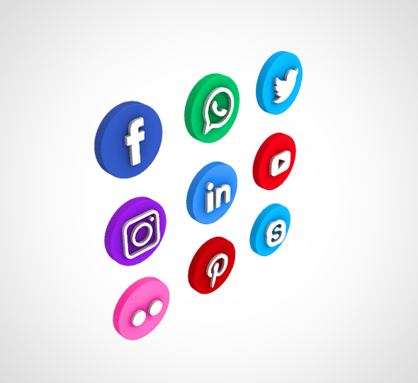 Social Media Icon Set 590x540 Social Media Icon Set