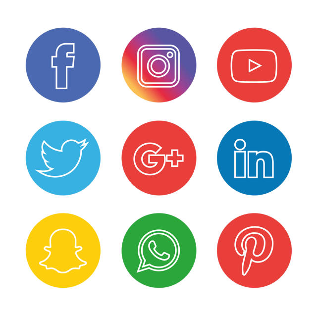 Social Media Icons Set, Social, Media, Icon Png And Vector 640x640 Social Media Icons Set, Social, Media, Icon Png And Vector