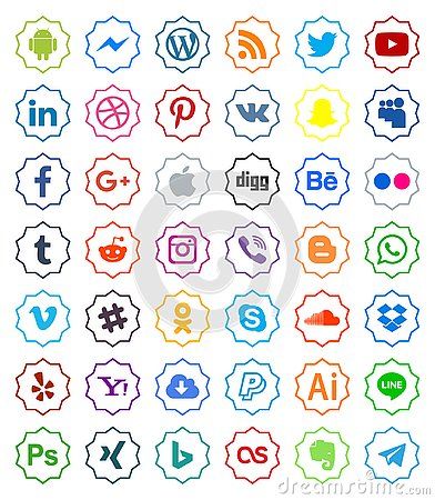 Download Vectors Icons Social Media Color Download Logos Social 392x450 Download Vectors Icons Social Media Color Download Logos Social
