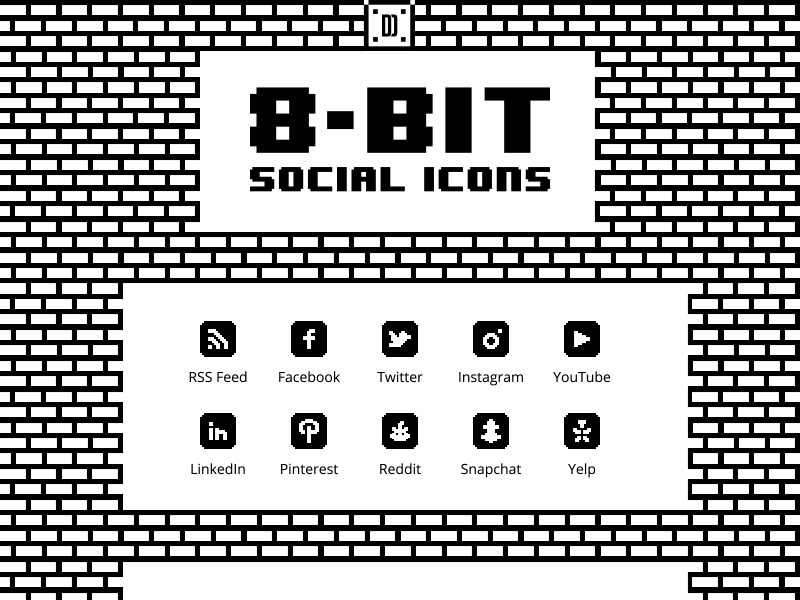 Bit Vector Social Icon Pack 800x600 Bit Vector Social Icon Pack