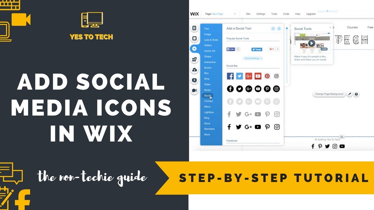 How To Add Social Media Icons To Wix 1280x720 How To Add Social Media Icons To Wix