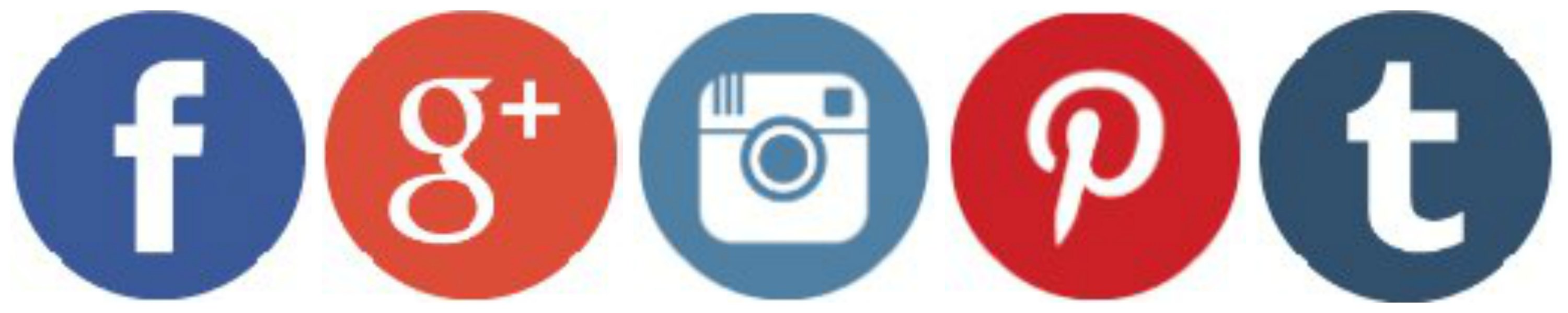 Social Media Icon Links Images 3000x600 Social Media Icon Links Images