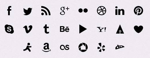 520x202 Social Media Icons Css Sprite Example