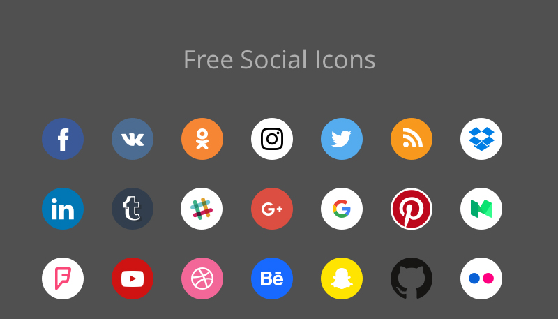 Free Social Media Icons For Photoshop And Illustratror 800x457 Free Social Media Icons For Photoshop And Illustratror