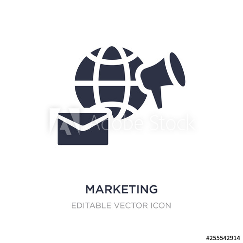 Marketing Icon On White Background Simple Element Illustration 500x500 Marketing Icon On White Background Simple Element Illustration