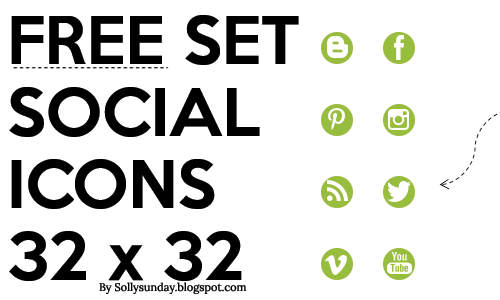 500x300 Free Social Media Icon Pack Green