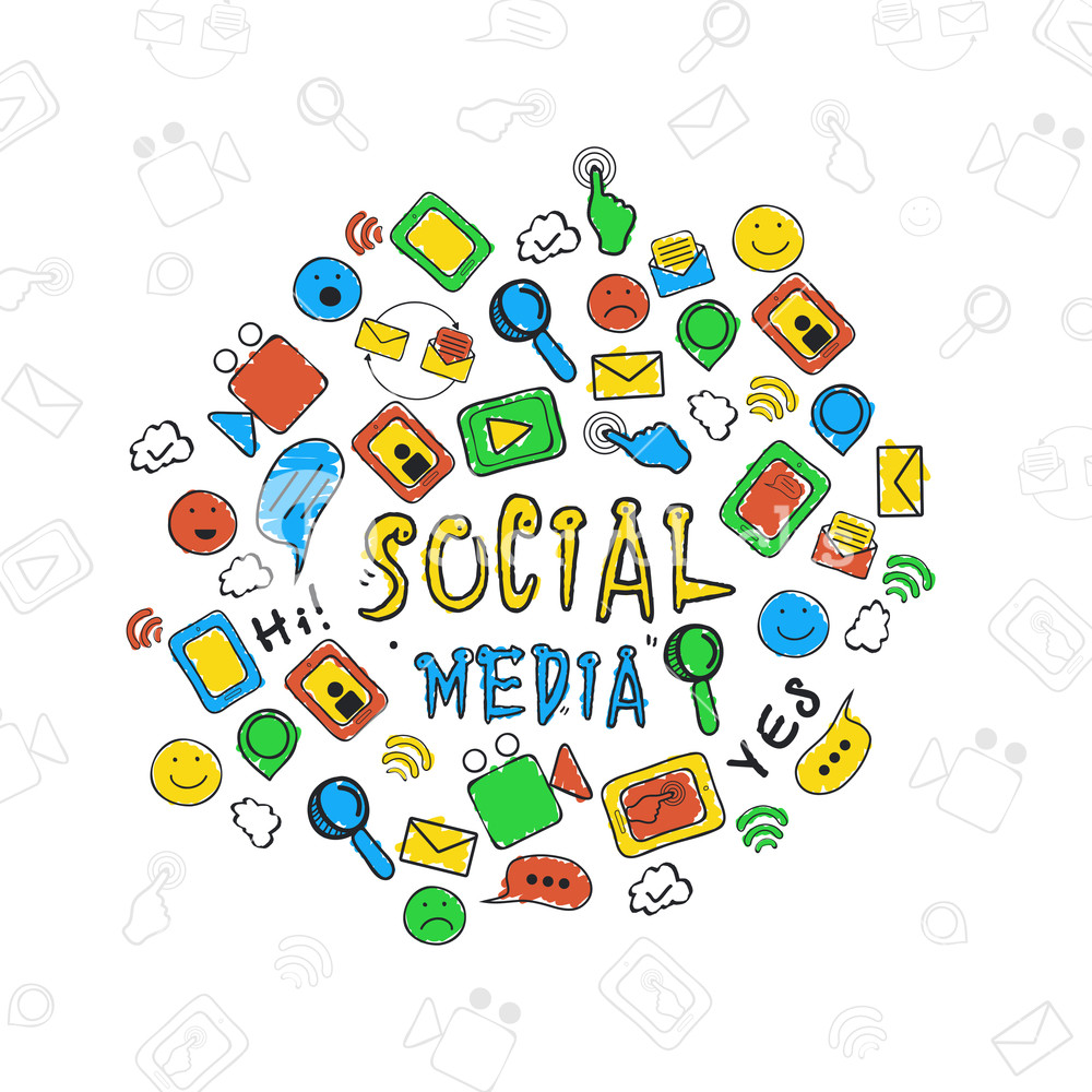 Collection Of Various Colorful Social Media Icons Royalty Free 1000x1000 Collection Of Various Colorful Social Media Icons Royalty Free