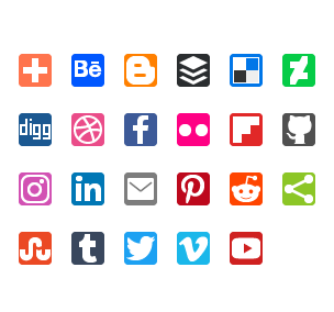 Social Media Icon Bar at Vectorified.com | Collection of Social Media ...