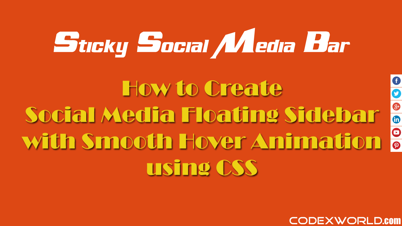 1366x768 How To Create Sticky Social Media Floating Sidebar With Css Css