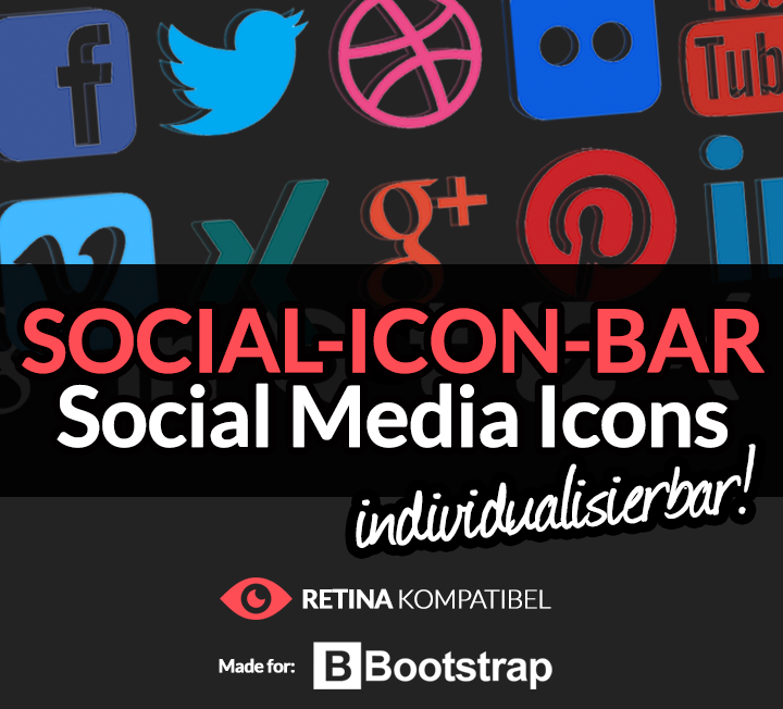 Social Media Icon Bar at Vectorified.com | Collection of Social Media ...