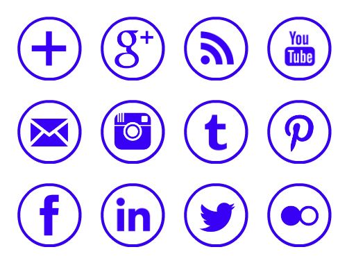 Free Purple Rimmed Circle Social Media Icons 500x379 Free Purple Rimmed Circle Social Media Icons