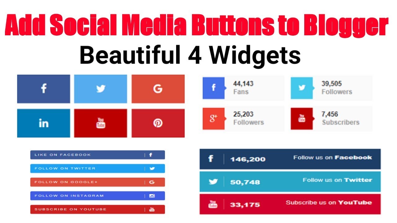 1280x720 How To Add Social Media Icons To Blogger