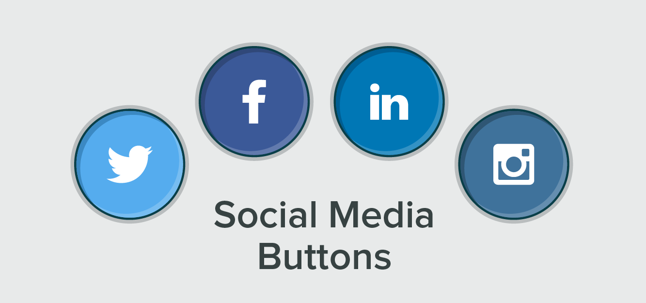 1333x625 Social Media Buttons Png, Png Collections