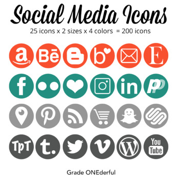 350x350 Social Media Icons Blog Buttons, Social Media, Periscope