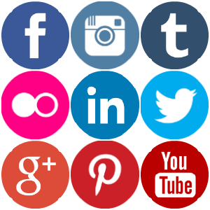 300x300 Social Media Icon Buttons Images
