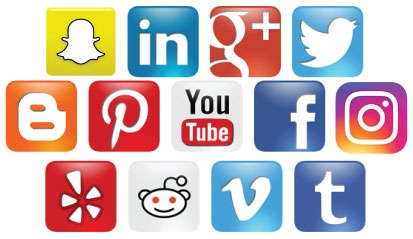 Social Media Icon Collage at Vectorified.com | Collection of Social ...