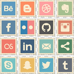 300x300 Icocialiko Free Social Media Icones, Assorted Color Icons