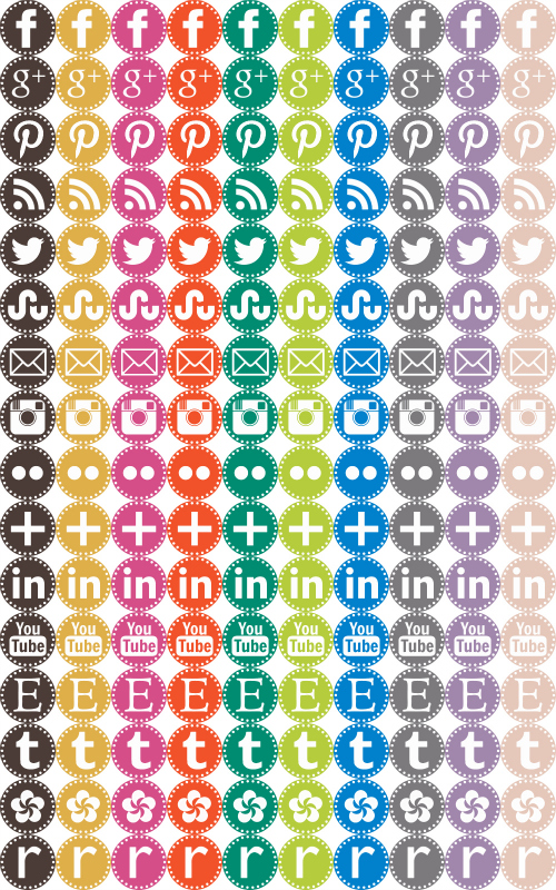 500x800 Craftiments Free Social Media Icons In Pantone Fall Inspired