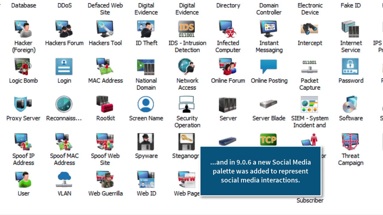 1280x720 Additional Cyber And New Social Media Icons
