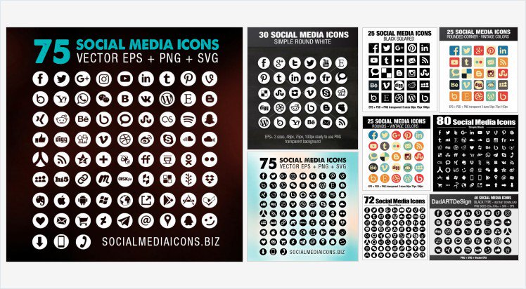 748x412 Pubbliwp On Twitter Social Media Icon Collections