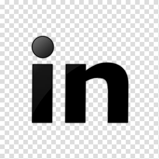 512x512 Black In Text On Blue Background, Social Media Linkedin Computer