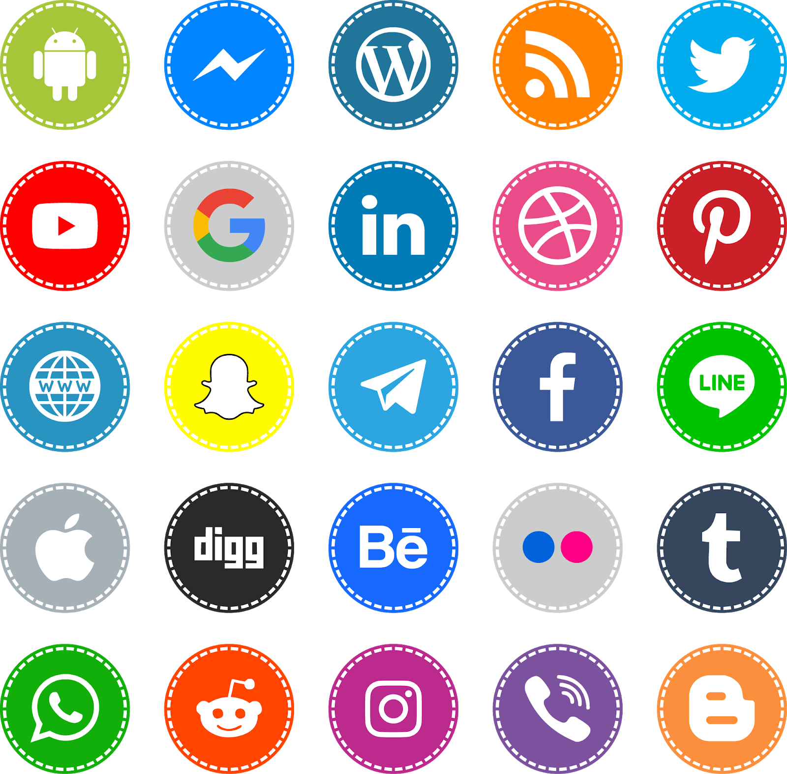 Social Media Icon Font at Vectorified.com | Collection of Social Media ...