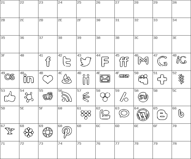 Download Free Social Media Icons Regular Font 631x523 Download Free Social Media Icons Regular Font