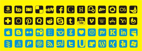 Social Media Font And Social Media Icon Maker 550x201 Social Media Font And Social Media Icon Maker